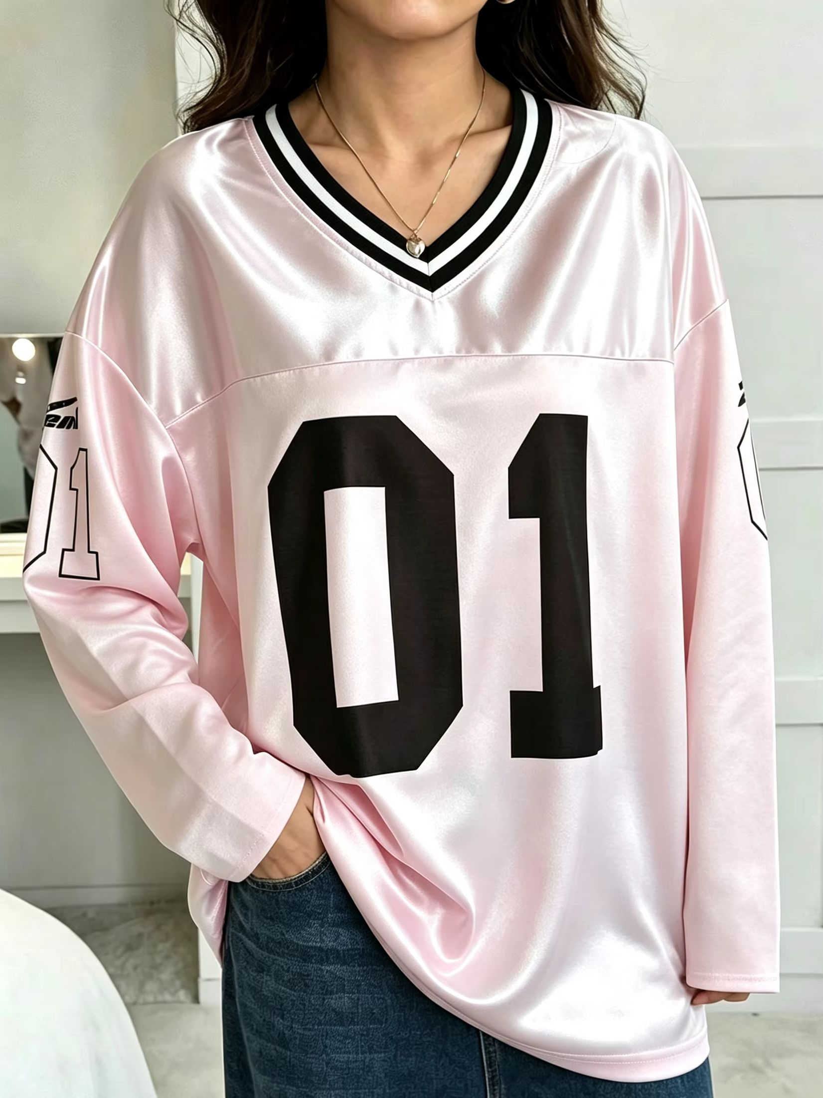 Street Fashion Male - Erkek Kadın Vintage Uzun Kollu Oversize
