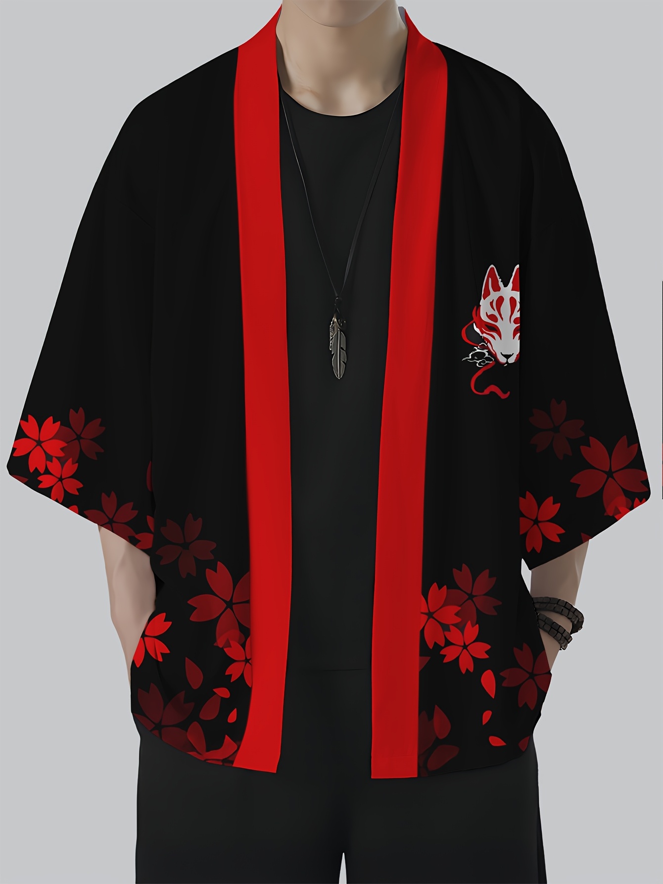 Street Fashion Kimono - 2026 Yaz Erkek Kimono 3D Baskılı