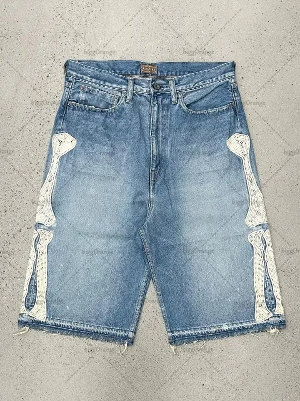Street Fashion Baggy - Deeptown Y2k Vintage Harajuku Denim Şort