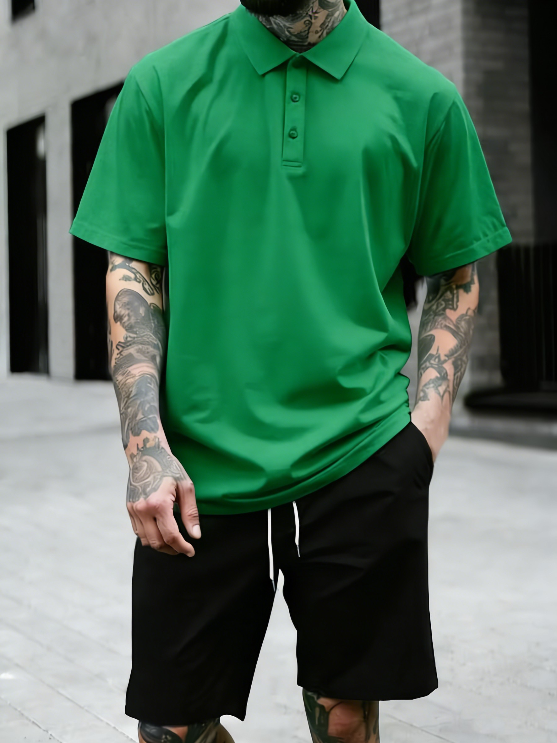 Street Fashion Culture - 4 Renkli Yazlık Bol Polo Tişörtler