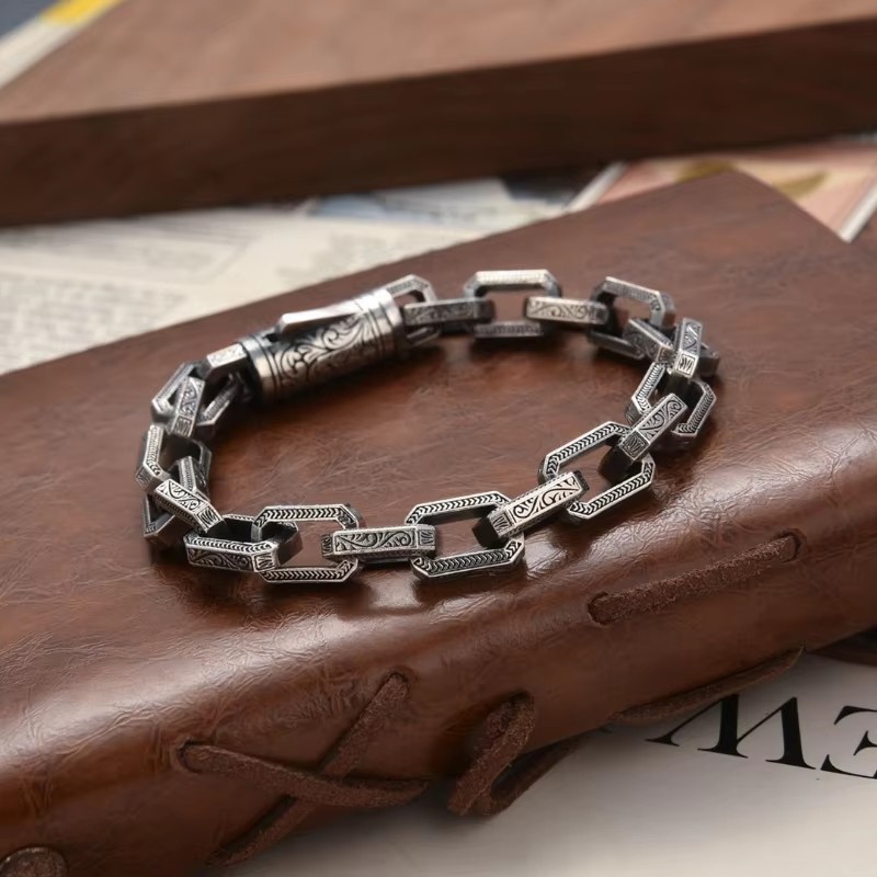 Street Fashion Culture - Viking Ouroboros vintage punk bilezik erkekler