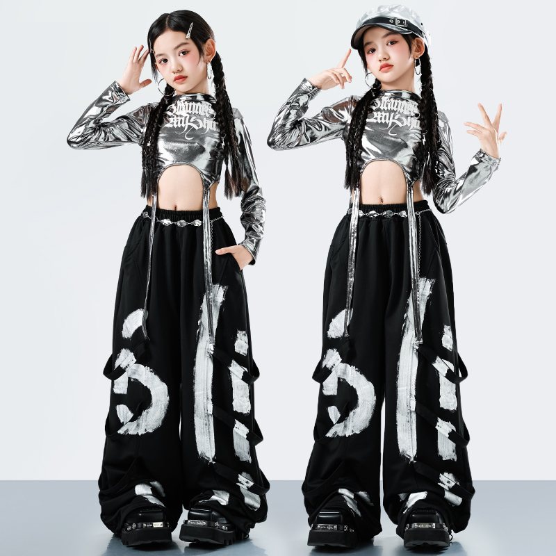 Street Fashion Outfit - Kore Y2K Çocuklar Streetwear Tarzı Hip