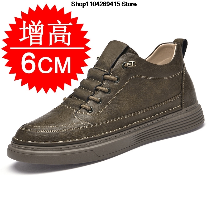 Street Fashion Male - Erkekler İçin İçten Boy Uzatıcı Oxford
