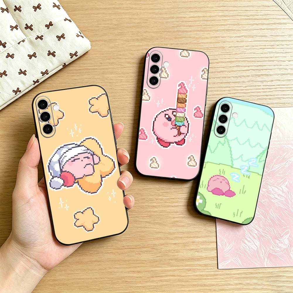 Street Fashion Official - Karikatür Pembe Piksel K-Kirbys-KK Telefon Kılıfı