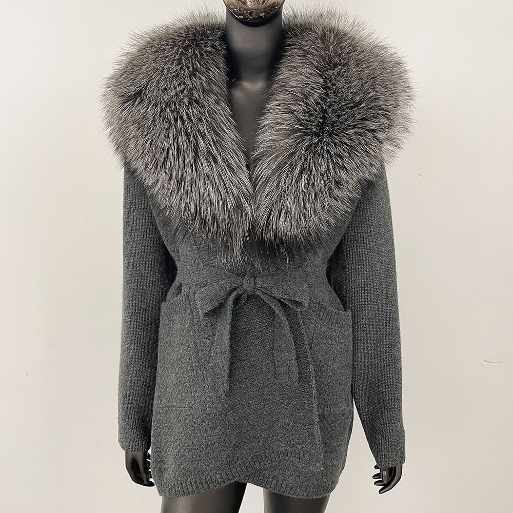 Street Fashion Official - OFTBUY Kapşonlu Doğal Rakun Kürk Ceket