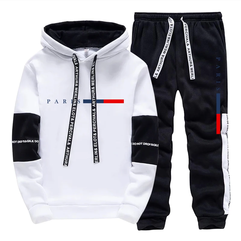 Street Fashion Male - Erkek Takımı/Hoodie/Pantolon Paris Modası Sonbahar Kış