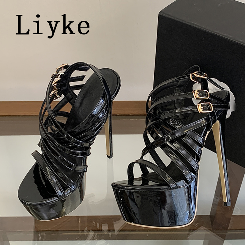 Street Fashion Ladies - Liyke Yazlık 17CM Süper Yüksek Topuklu