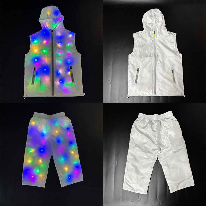 Street Fashion Jacket Men - Parlayan Yelek Ceket Kostümleri Hip Hop