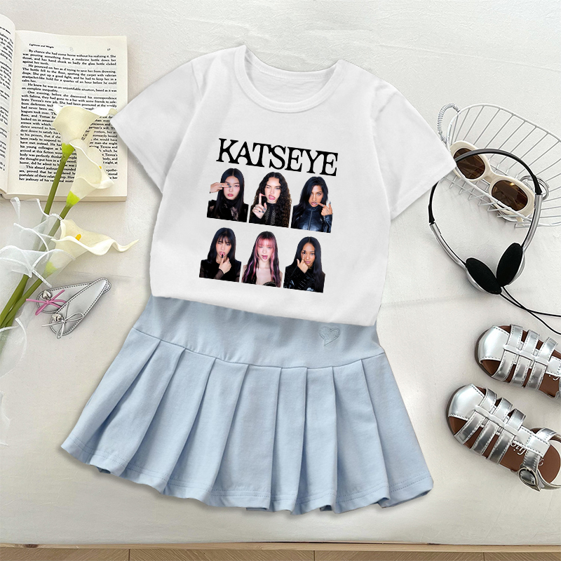 Moda K POP K-KATSEYE Tişört Pi - Street Fashion Girls incelemesi ve fiyatı