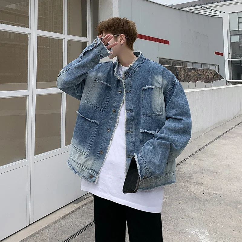Amerikan Retro Hip Pop Ham Ken - Street Fashion Jacket Men incelemesi ve fiyatı
