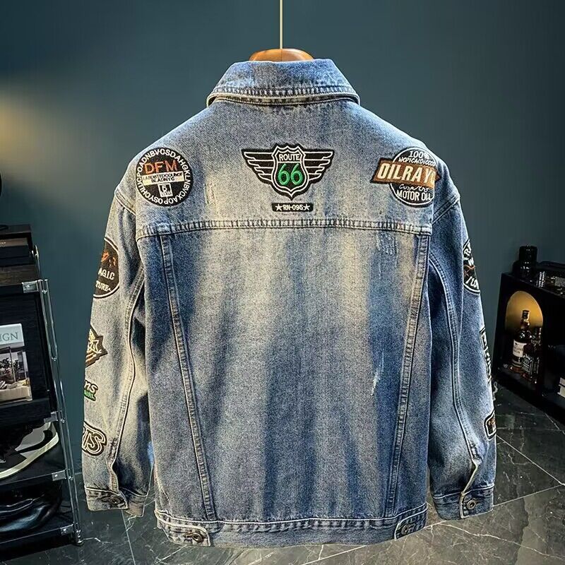 Erkekler High Street Nakış Yam - Street Fashion Jacket Men incelemesi ve fiyatı