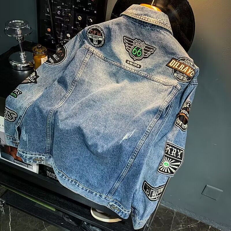 Erkekler High Street Nakış Yam - Street Fashion Jacket Men incelemesi ve fiyatı