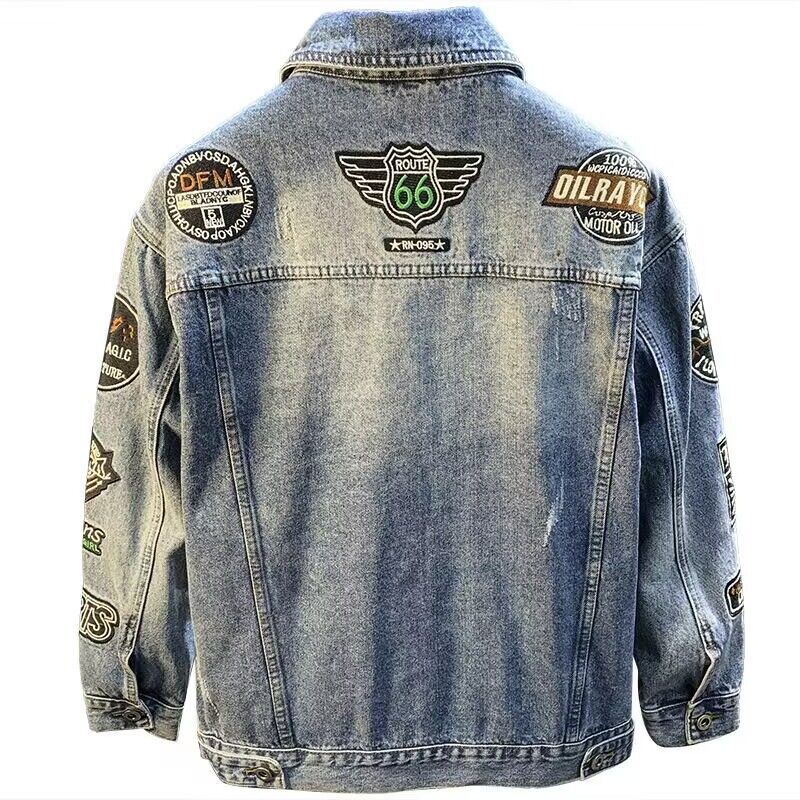Erkekler High Street Nakış Yam - Street Fashion Jacket Men incelemesi ve fiyatı