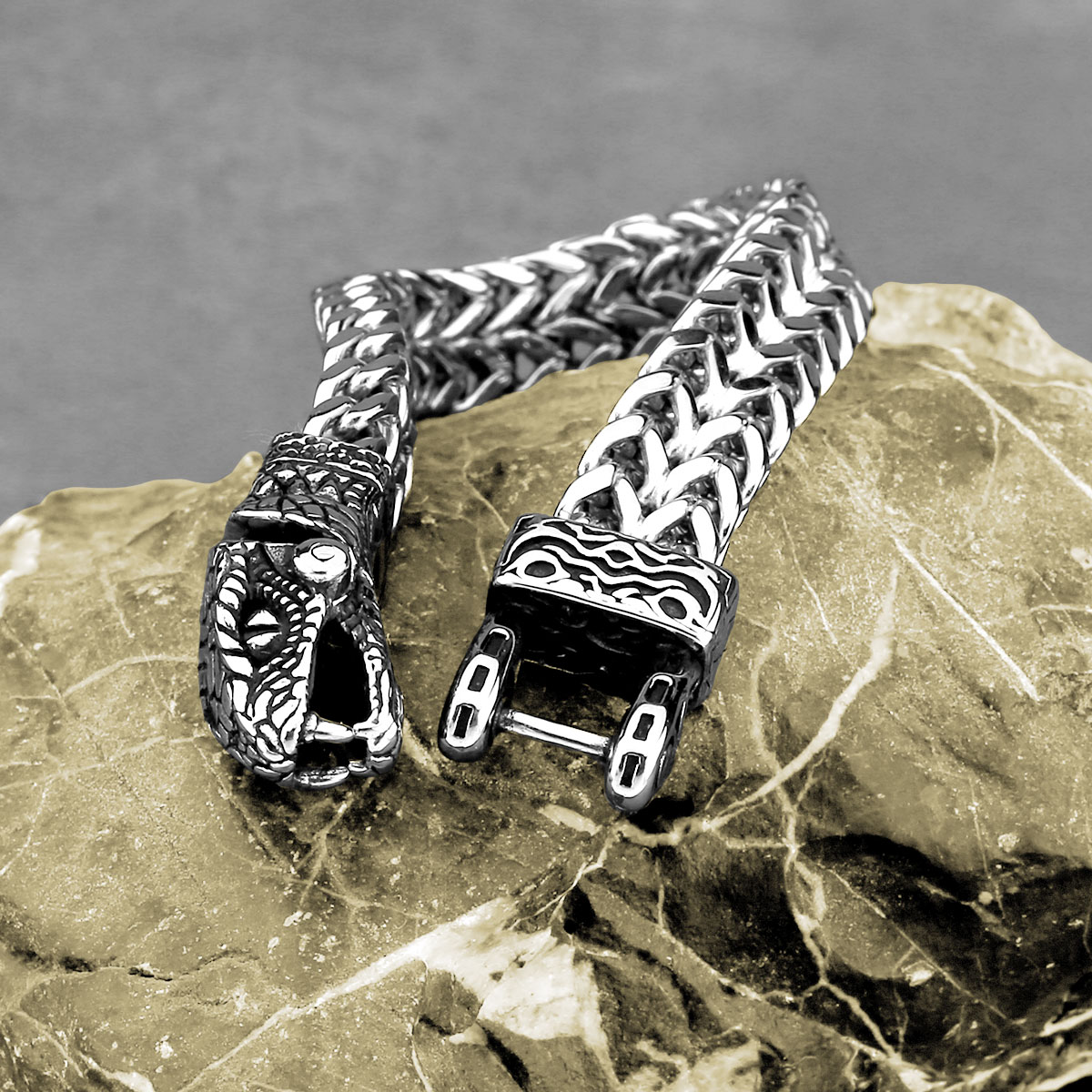 Yeni Tasarım Viking Yılan Kafa - Street Fashion Culture incelemesi ve fiyatı