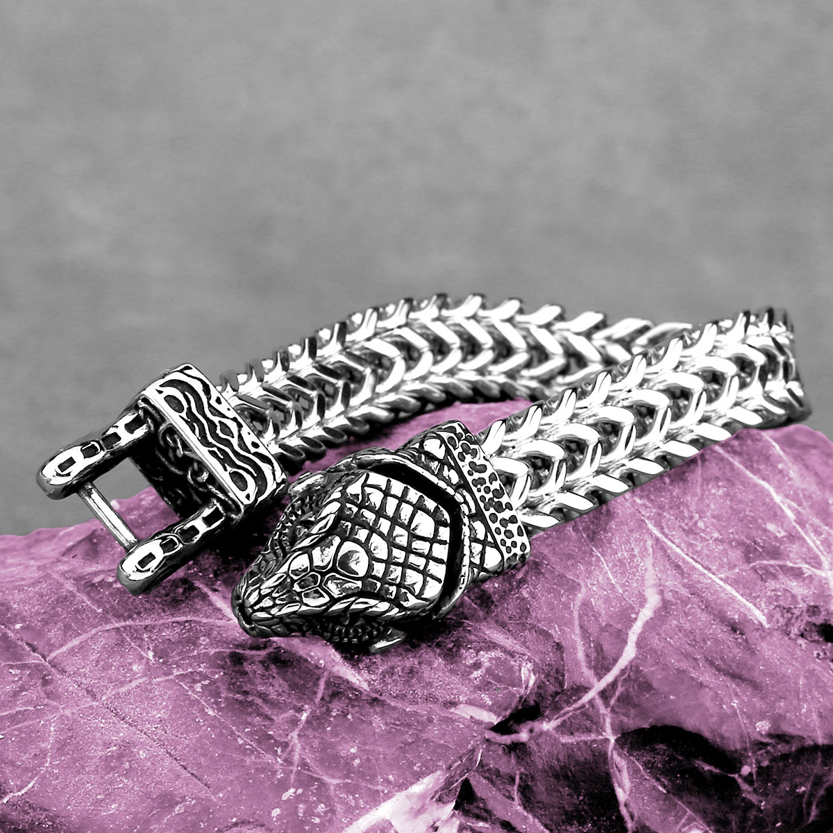 Yeni Tasarım Viking Yılan Kafa - Street Fashion Culture incelemesi ve fiyatı