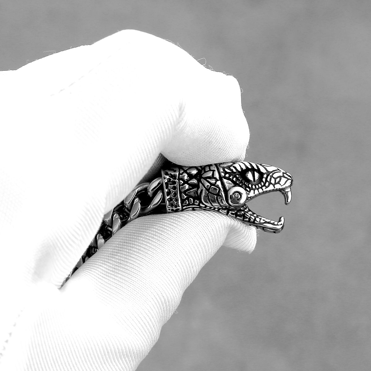 Yeni Tasarım Viking Yılan Kafa - Street Fashion Culture incelemesi ve fiyatı