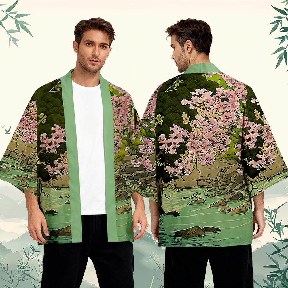Kiraz Çiçeği Desenli Japon Tar - Street Fashion Kimono incelemesi ve fiyatı