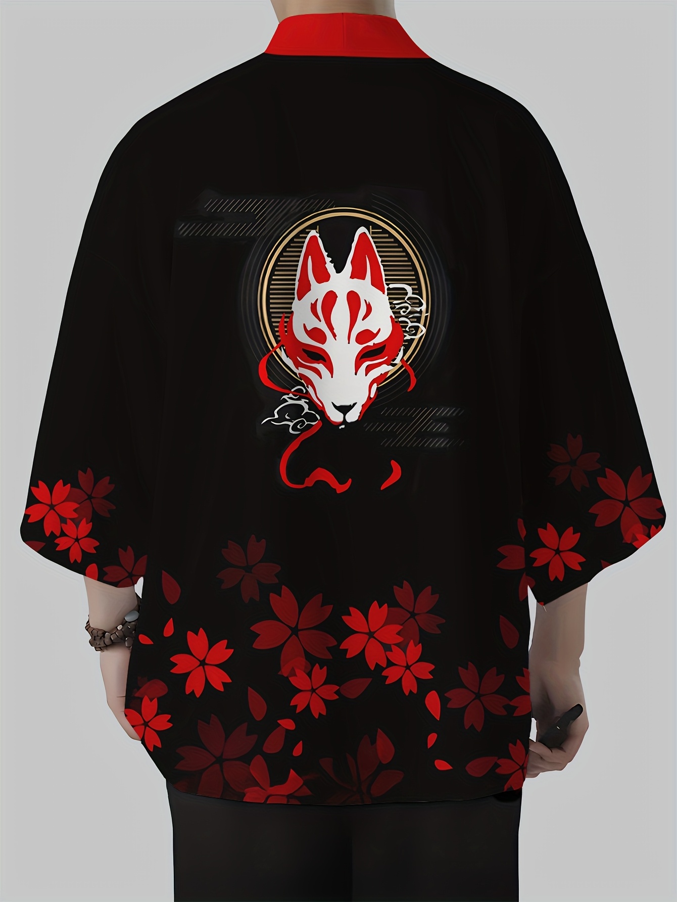 2026 Yaz Erkek Kimono 3D Baskı - Street Fashion Kimono incelemesi ve fiyatı