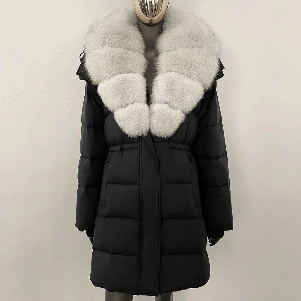 Gerçek Kürk Ceket Moda Kapüşon - Street Fashion Official incelemesi ve fiyatı