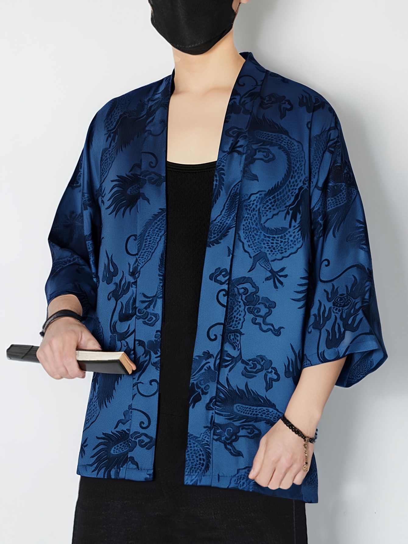 2026 Yaz Erkek Kimono 3D Baskı - Street Fashion Kimono incelemesi ve fiyatı