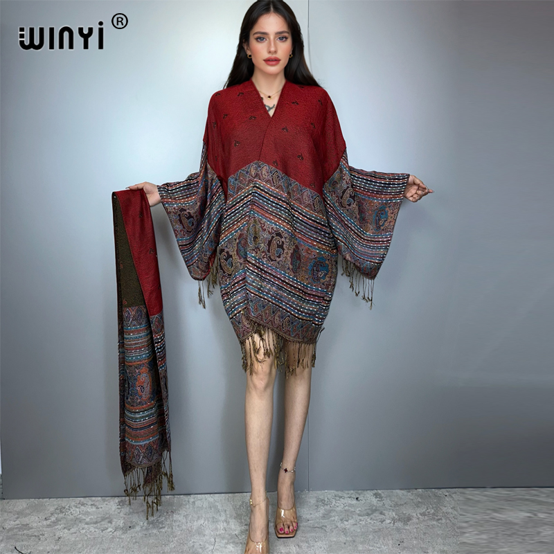 WINYI kimono maxi ceket Afrika - Street Fashion Kimono incelemesi ve fiyatı