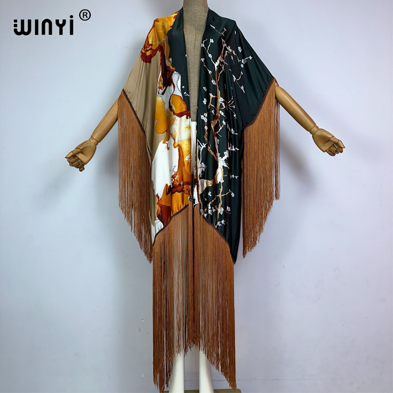 WINYI püsküller kimono kapak-u - Street Fashion Kimono incelemesi ve fiyatı