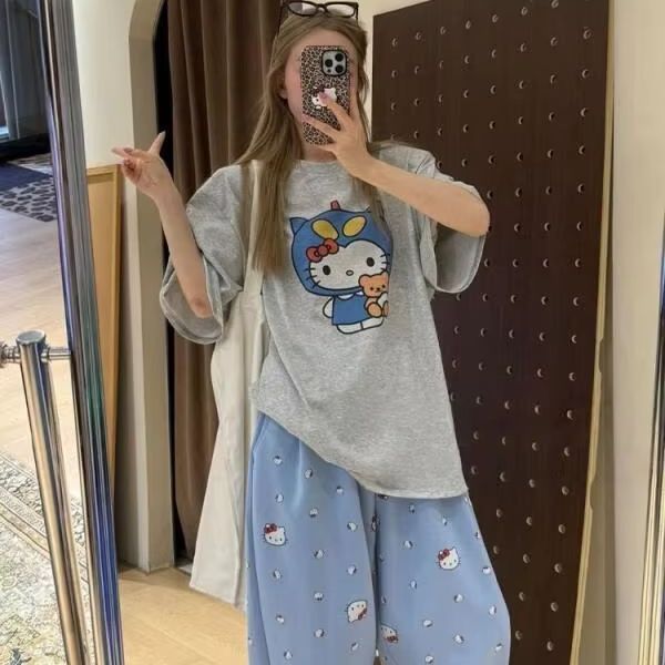 Kısa Kollu Hello Kitty Baskılı - Street For Fashion incelemesi ve fiyatı