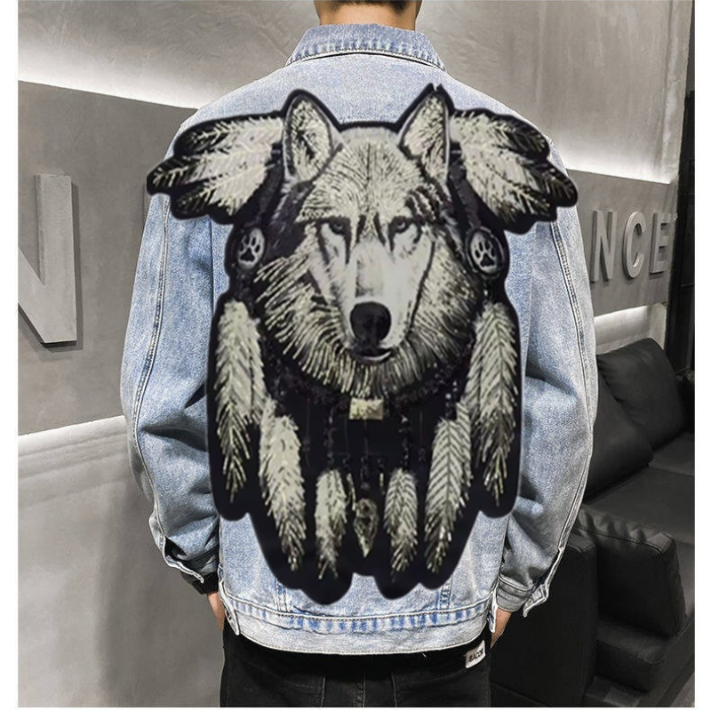 Amerika Vintage Ağır Kurt Işle - Street Fashion Jacket Men incelemesi ve fiyatı