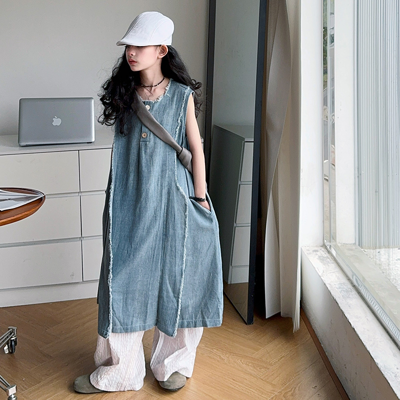Gevşek Stil Çocuklar Lüks Yaz  - Street Fashion Outfit incelemesi ve fiyatı