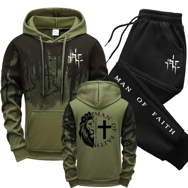 Man of Faith Desenli Erkek Tak - Street Fashion Outfit incelemesi ve fiyatı