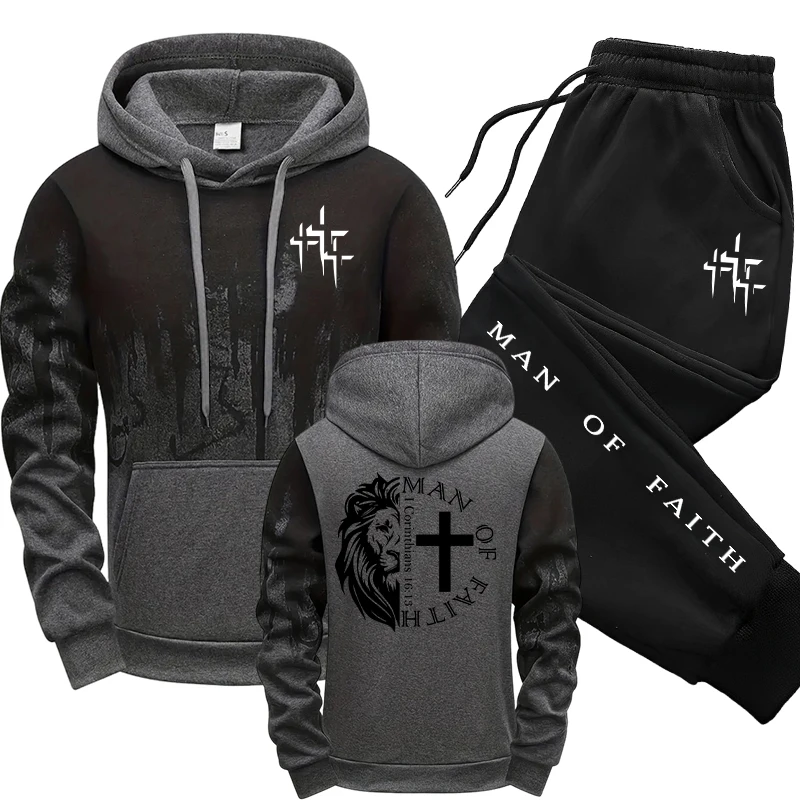 Man of Faith Desenli Erkek Tak - Street Fashion Outfit incelemesi ve fiyatı