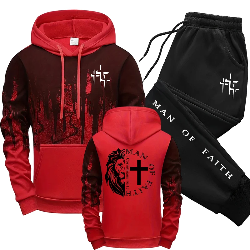 Man of Faith Desenli Erkek Tak - Street Fashion Outfit incelemesi ve fiyatı