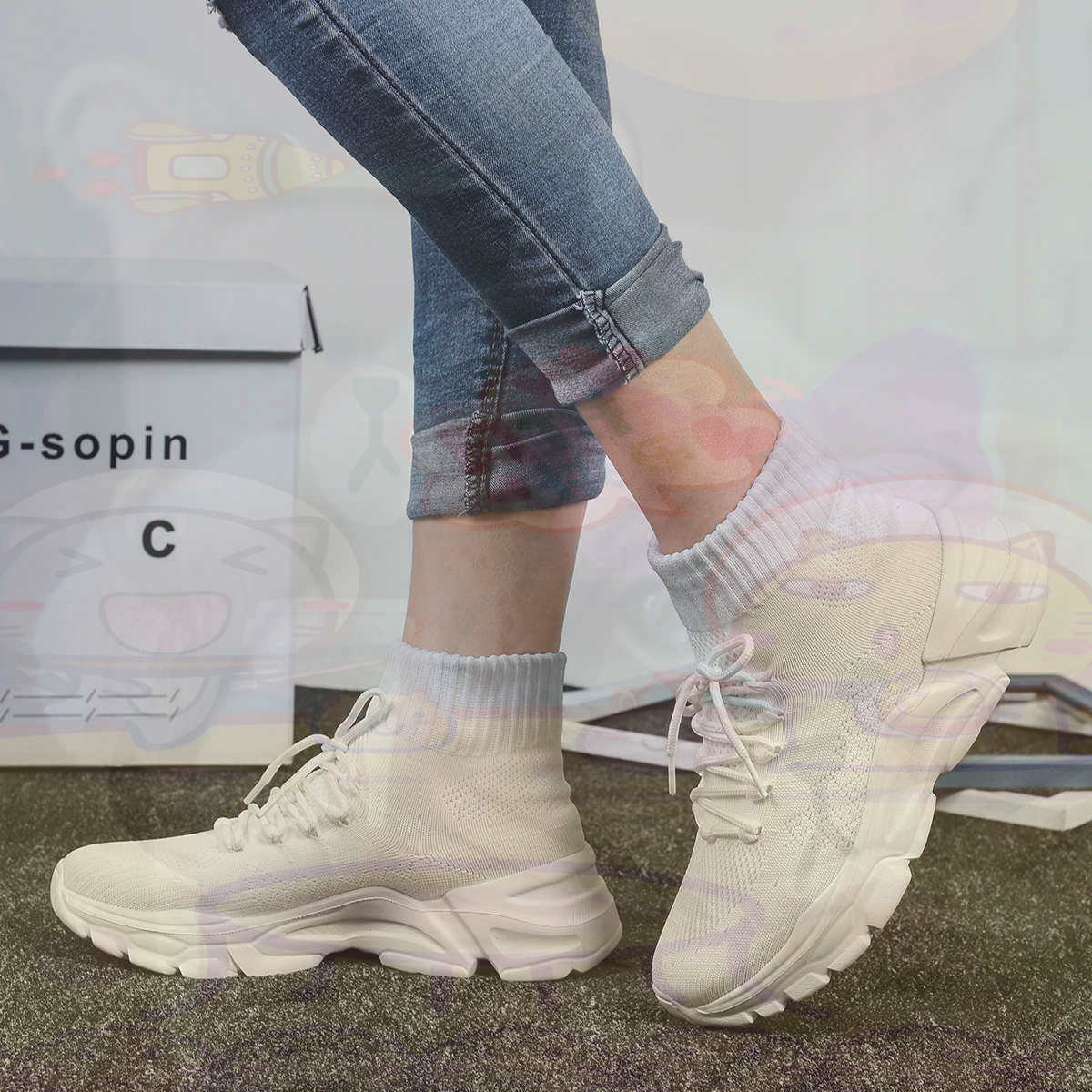 Yüksekliği Artırır Sümer Baske - Street Fashion In Vietnam incelemesi ve fiyatı