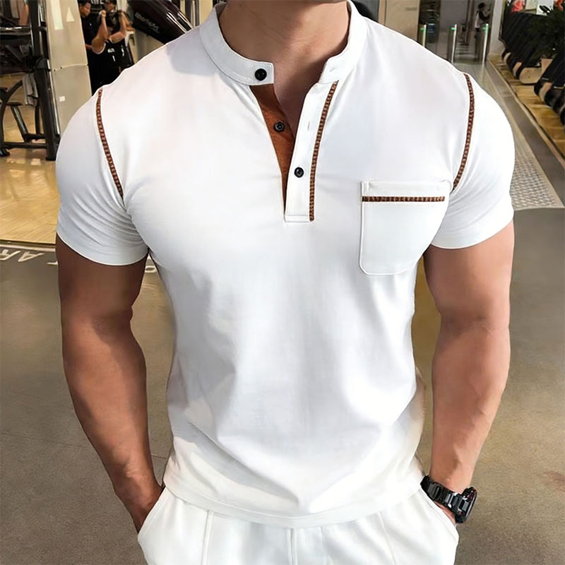 Yeni Yaz Erkek Henry Yaka Kısa - Street For Fashion incelemesi ve fiyatı